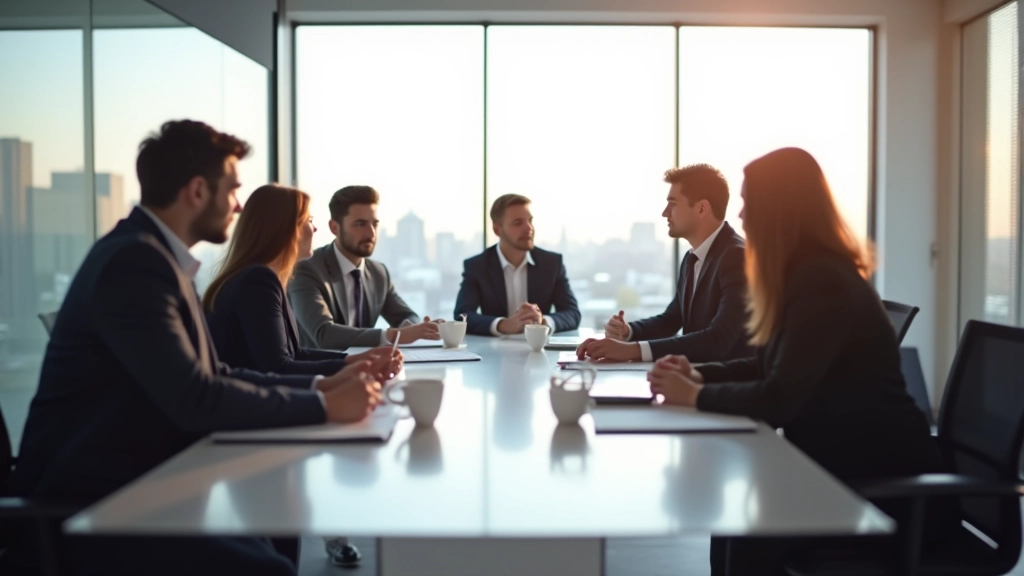 Unser Team bei der Zusammenarbeit in modernem Büro